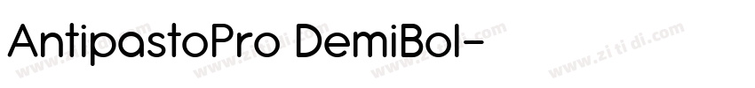 AntipastoPro DemiBol字体转换